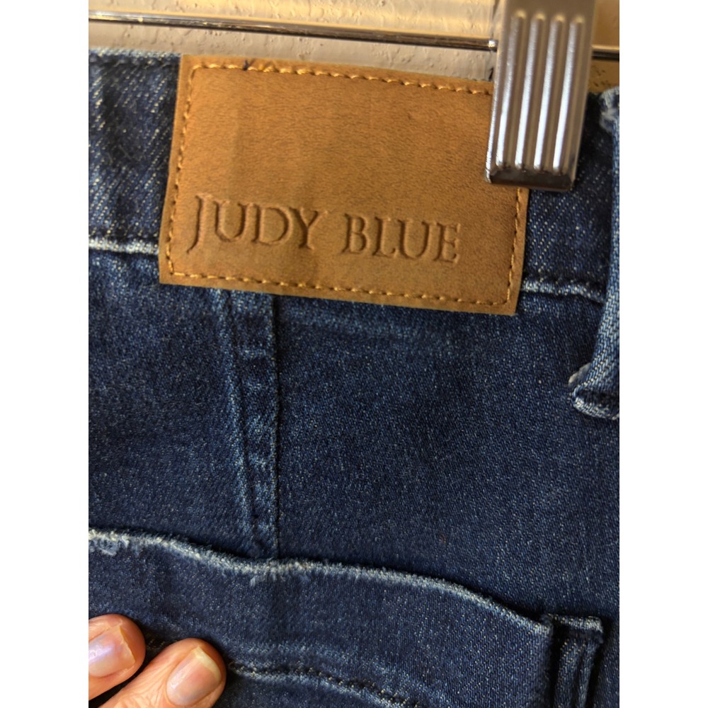 Judy Blue Los Angeles Dark Wash Denim Jogger Jeans Size 7/28 Drawstring Waist - Picture 3 of 11